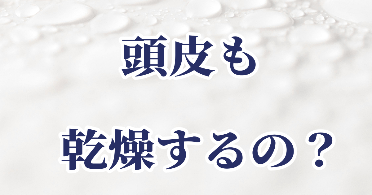 頭皮の保湿は必要か、体験を元にした記事